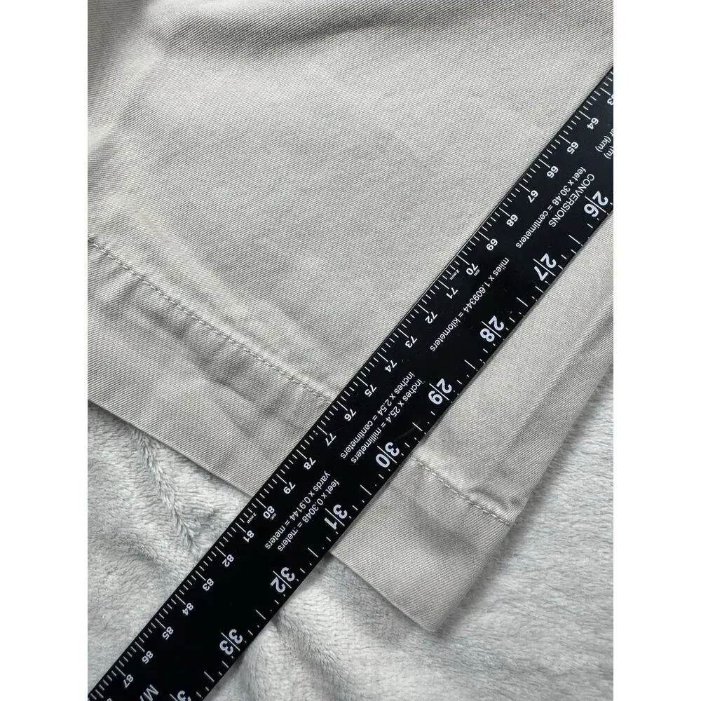 Banana Republic Dawson Mens Chino Pants 32x32 Relaxed Fit Light Khaki